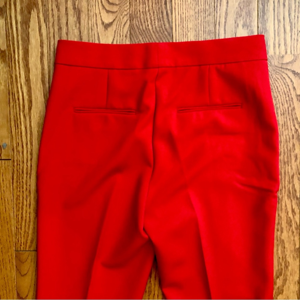 Ann Taylor RARE Skinny Flare with Vent Hem Red Trouser Pant Women’s Size 8 - Picture 10 of 13